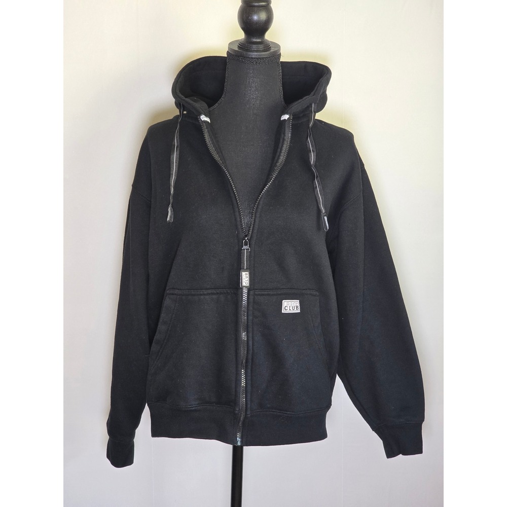 Pro Club Men's Heavyweight Zip Up Hoodie Black Size Small Full Zip Sweatshirt